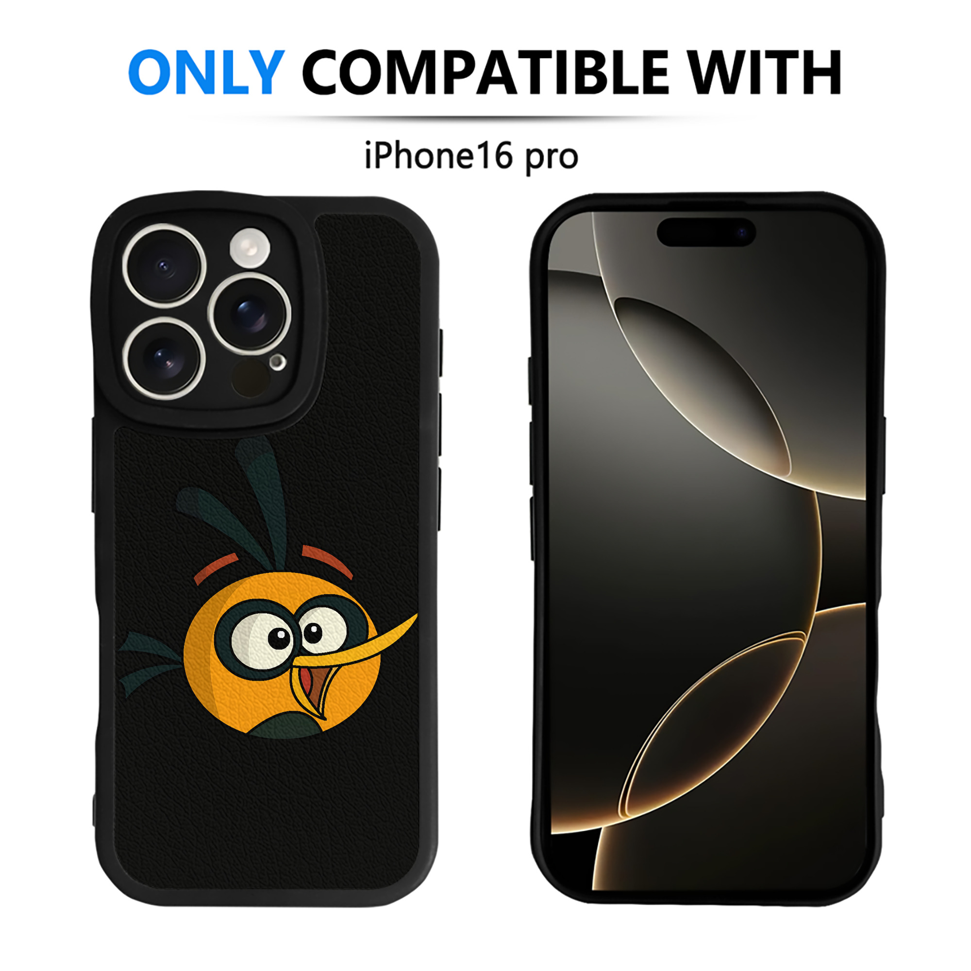 （画像用） Angry Birds アングリーバード 【iPhone 16シリーズ対応】シリコンスマホケース（レザー調） 材質：シリコン